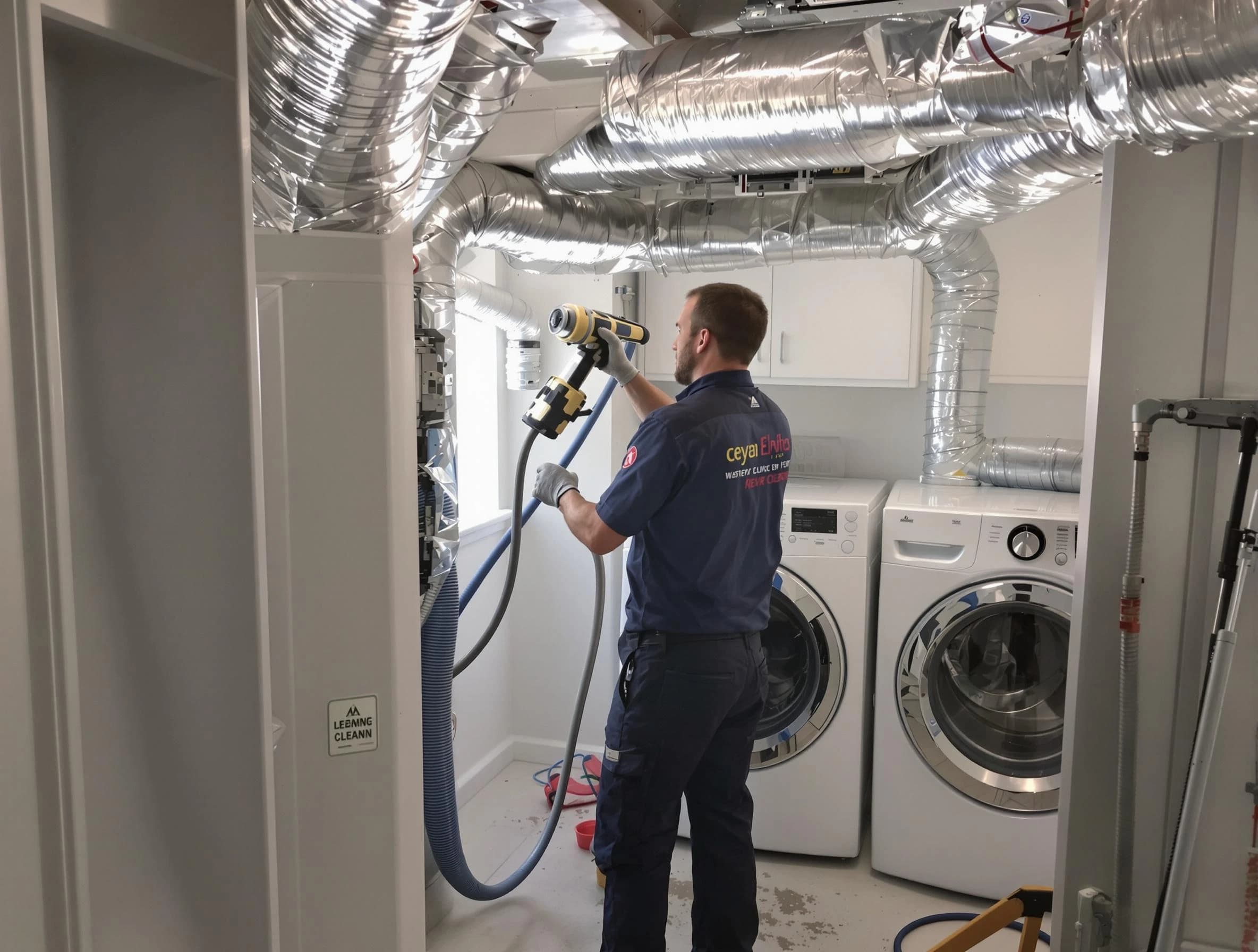 Chamblee Dryer Vent Cleaning specialist using advanced equipment for thorough duct cleaning in Chamblee