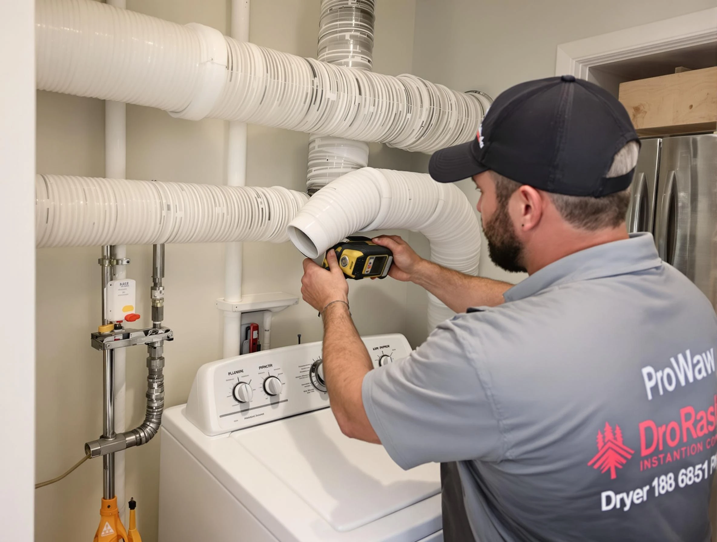 Professional dryer vent hose installation by Chamblee Dryer Vent Cleaning in Chamblee